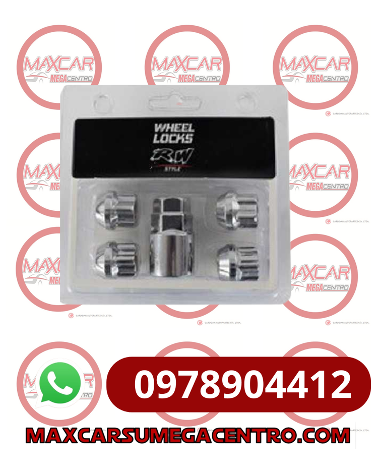 TUE.1/225 KIT TUERCAS SEGURIDAD RW 1/2 1.25 5PCS 23MM D19-21 (880.621)