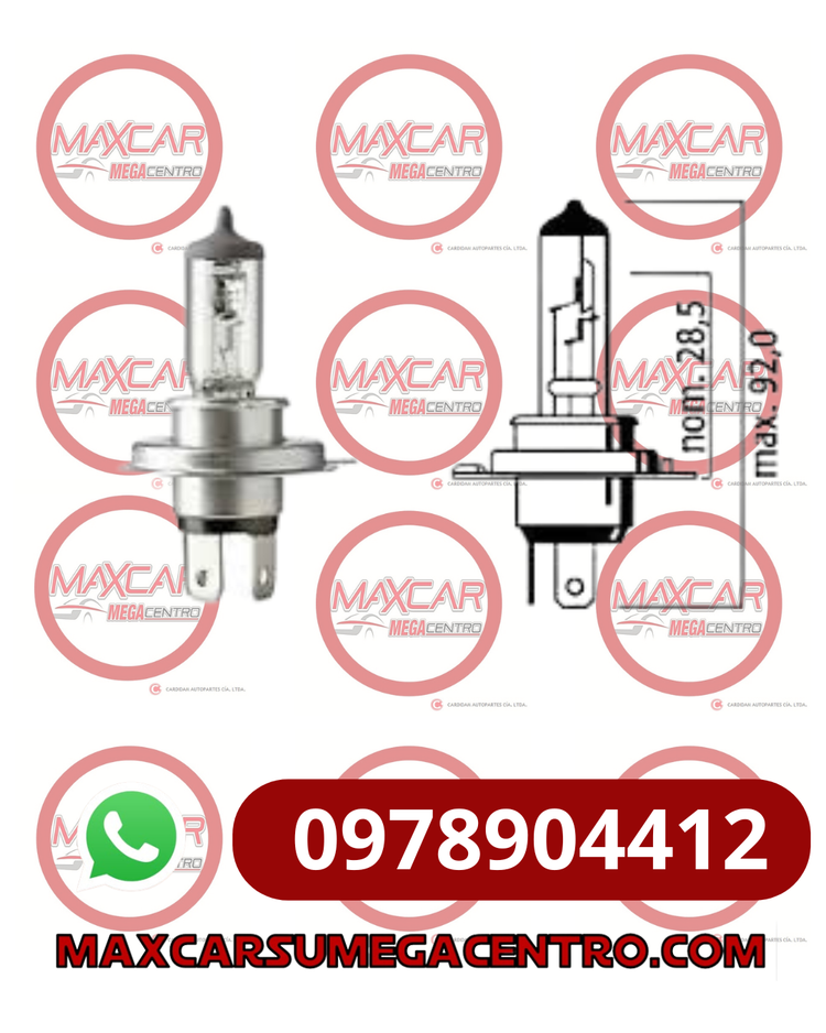 FAR.H4 HALOGENO FLOSHER 665243 625543 H4 12V 60/55 T43