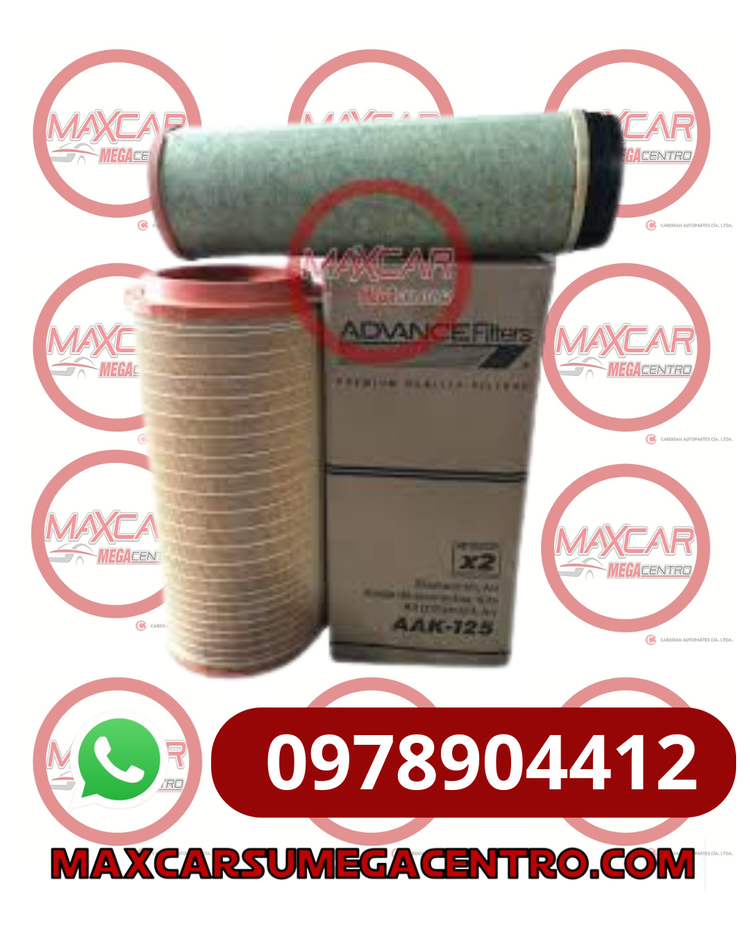 F.AAK125 FILTRO AIRE ADVANCE SINOTRUCK T7H-430 38 TON 12MT3  (KIT A27600-AA27601)