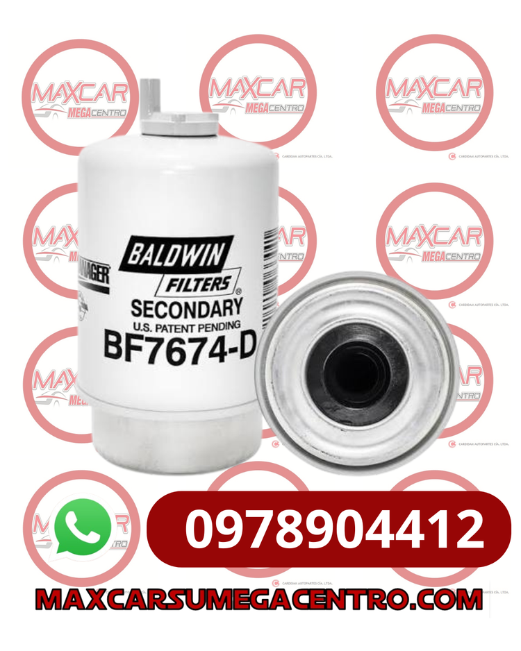 FILTRO COMBUSTIBLE BALDWIN BF7674D CAT100-5593 138-3098 JDEERE RE52987 RE53400 - FBF7674D