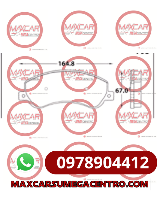PF.D1555 PASTILLA FRENO DAICHI VW AMAROK 2.0 11-20 DEL