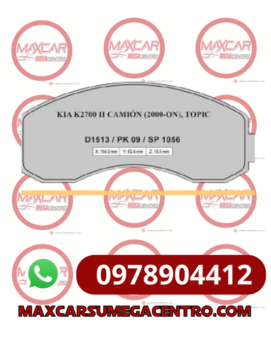 PF.WVA23784 PASTILLA FRENO HIGH POWER KIA ASIA TOPIC K2700 (HPBPA0179)