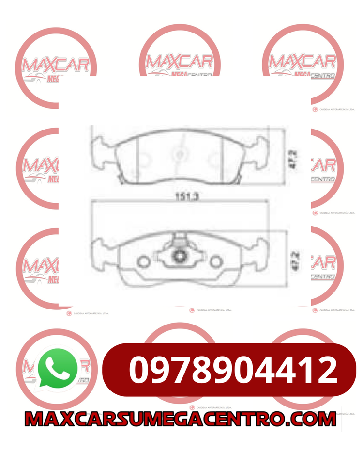 PF.MD1U1676 PASTILLA FRENO HIGH POWER FIAT FIORINO 2015 JOY 2022- (HPBPA0051)
