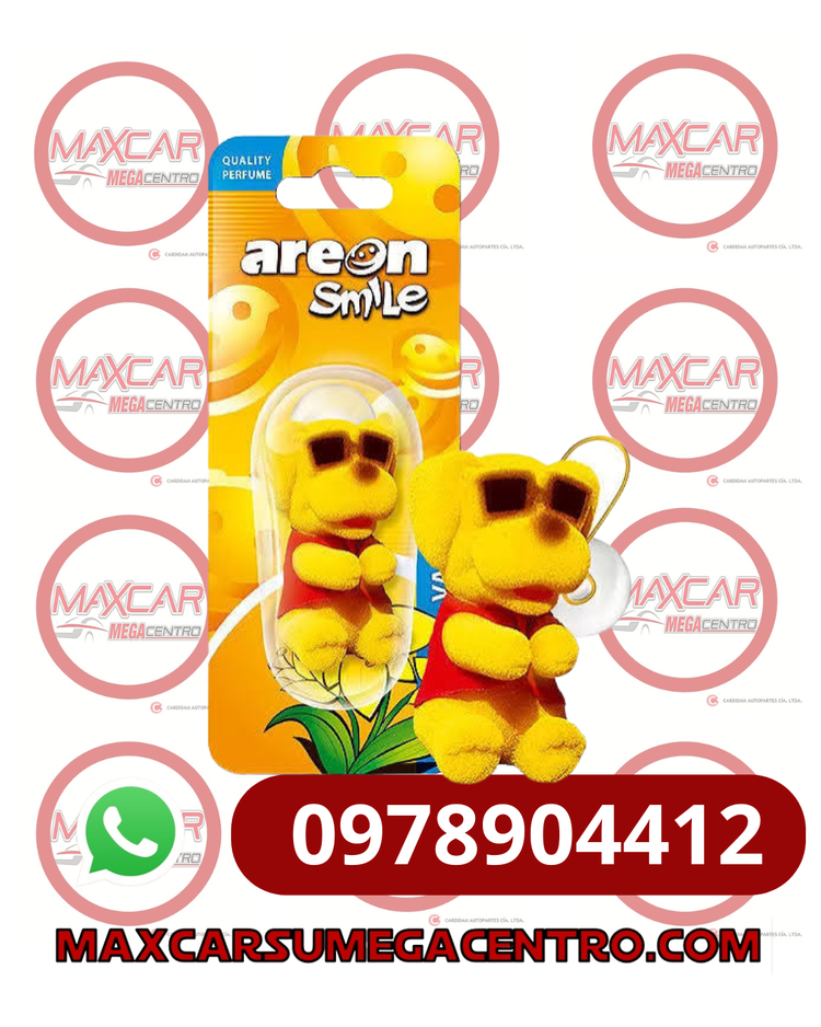 AMB.ASB05 AREON SMILE NEW VAINILLA (PERRO AMARILLO GAFAS)