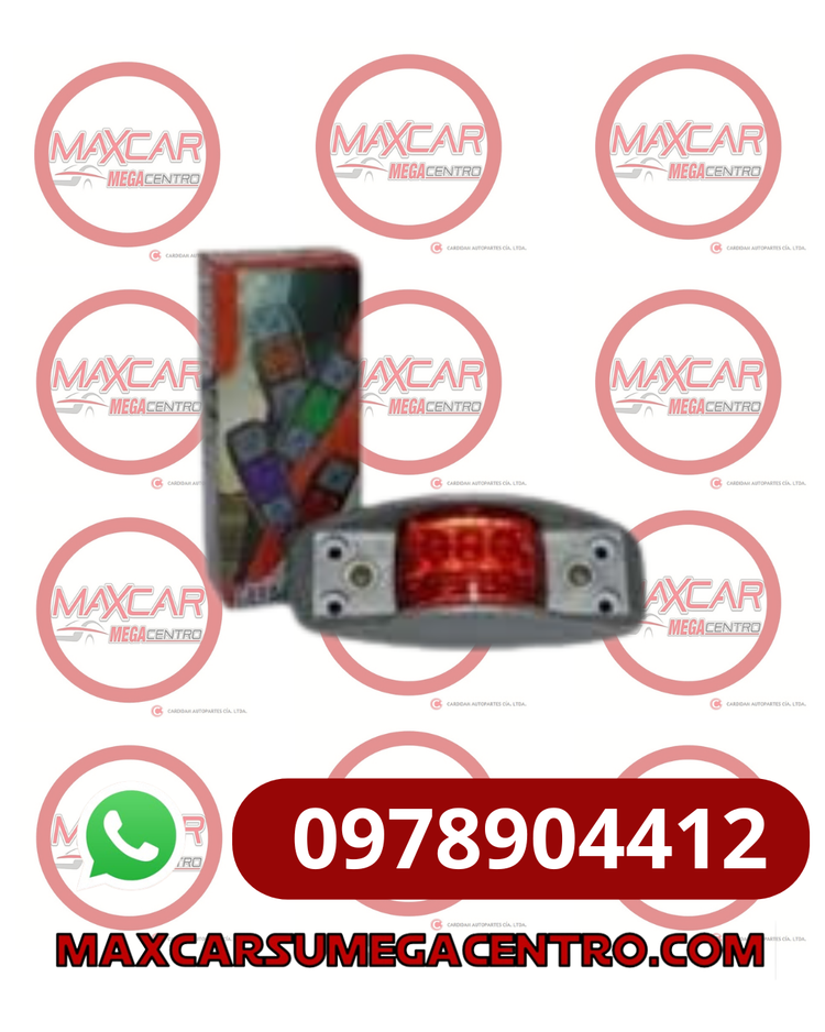 FAR.CU31 CUCUYA BM UNIVERSAL LED BLINDADA B/ANTIMONIO ROJO FIJO/FLASHEO 12/24V