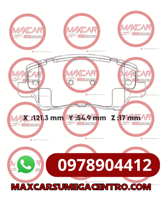 PF.MDSP1983 PASTILLA FRENO HIGH POWER KIA PICANTO 2017 RIN14 (HPBPA0071)