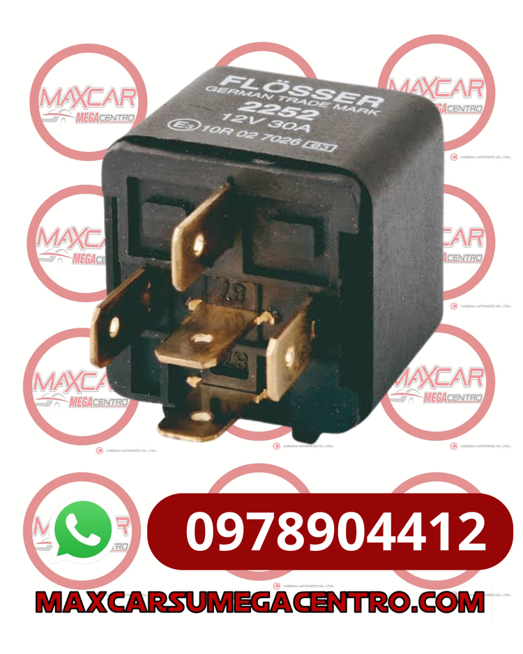 REL.2252 RELAY FLOSHER 12V 30A 5PTS