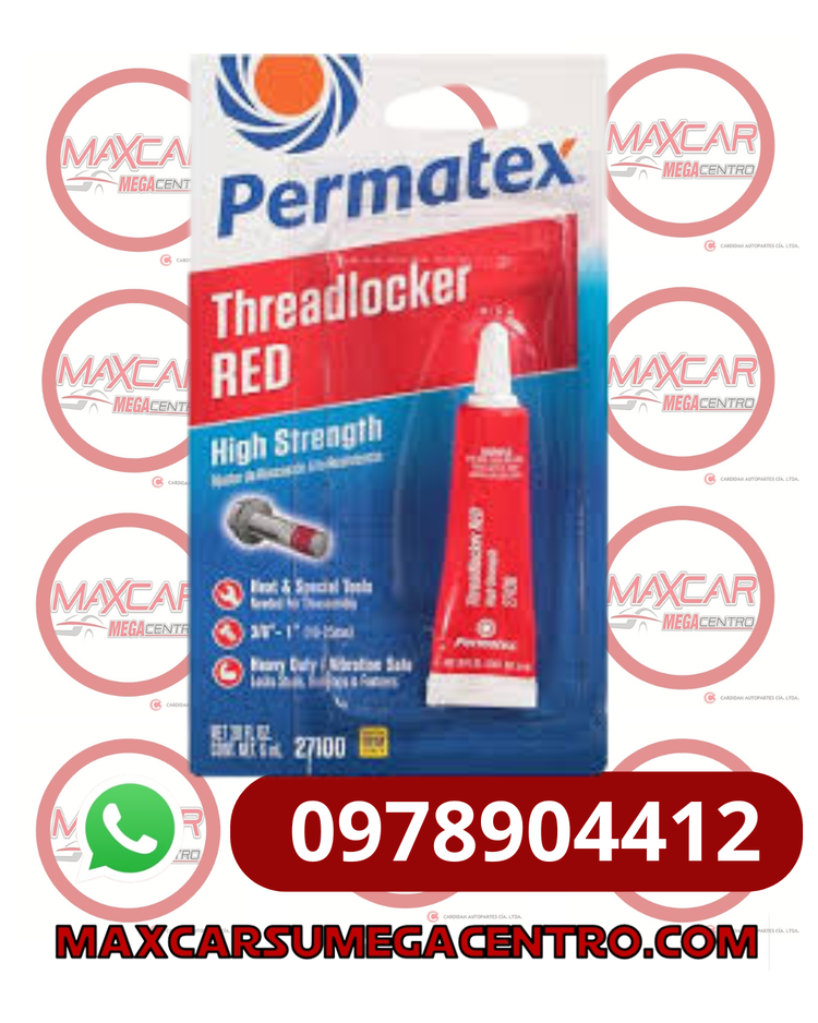 PEG.27100 PERMATEX FIJADOR DE ROSCAS ROJO 6OZ.