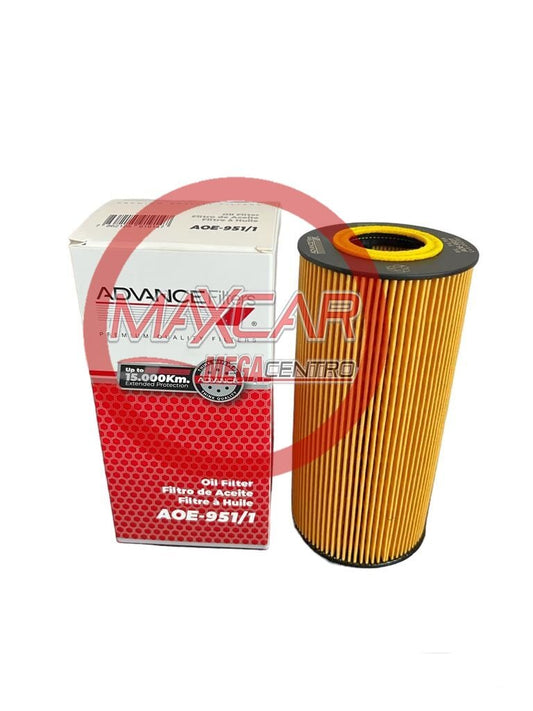 FILTRO ACEITE ADVANCE AOE951/1 SINOTRUCK T5G 240HP 8T 10T VW CONSTELLATION 2018 (E172HD35 HU951X PEL1998) - /1