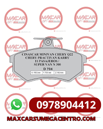 PF.D704 PASTILLA FRENO HIGH POWER VAN N300/CHERY ARRIZO 3 (HPBPA0048)