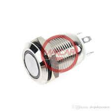 SWITCH METAL PUSH ALTO 12MM ANILLO LUZ LED VERDE 12-24 VDC (609.84) - SW60984
