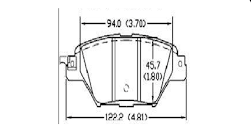 PASTILLA FRENO HIGH POWER D1934 POST MZ CX9 - PCD1934