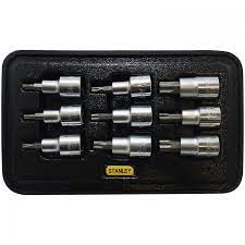 JGO DADOS PTA TORX 9 PCS DE T20 AL T60 STANLEY 978098  JS978098