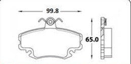 PASTILLA FRENO FRISSON D1146 LOGAN 06- - PFD1146