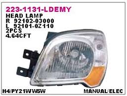FARO SILVIN DEPO KIA SPORTAGE 09-10 L 92101 1F511 L  223-1131-LD-EC L-F223-1131L