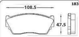 PASTILLA FRENO FRISSON D510 SENTRA B13 - PFD510