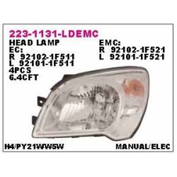 FAROS SILVIN DEPO KIA SPORTAGE 09-10 R 92102 1F511 R 223-1131-LD-EC R-F511R