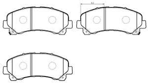 D1677 PASTILLA FRENO HIGH POWER D98079104 DEL DMAX 10-/BLAZER 2.7 16- DIESEL MAXUS T60 (HPBPA0002) -PAC91040
