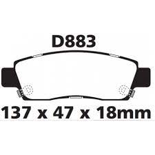 PASTILLA FRENO HIGH POWER D883 POST BLAZER 02 - PCD883