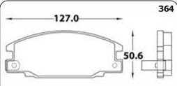 PASTILLA FRENO HIQ SP2010 LUV/TROOPER/RODEO 2.2-2.3L (1048.49) D363 - PSP2010