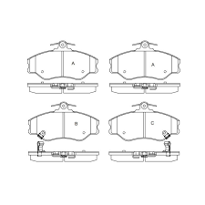PASTILLA FRENO HIGH POWER D1137 H100 VAN 93-	- PCD1137