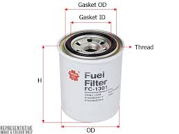 FILTRO COMBUSTIBLE SAKURA FC1301/1090-1151/1331-1332 HINO-FFC1301