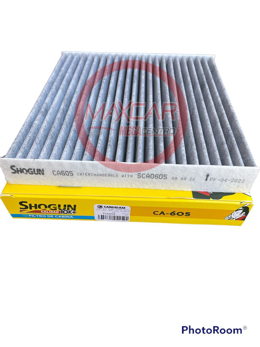 FILTRO A/C SHOGUN CA605 JETOUT X70 1.5CC , X70 1.6CC  COUPE 20-22 - FCA605
