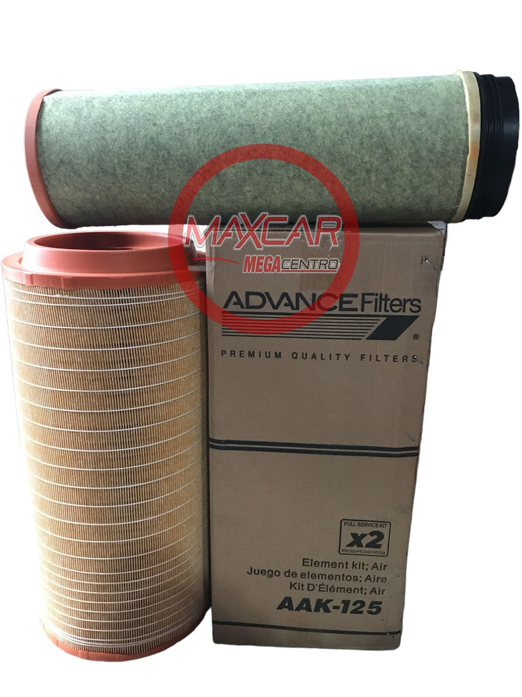 FILTRO AIRE ADVANCE AAK125 SINOTRUCK T7H-430 38 TON 12MT3  (KIT A27600-AA27601)  - FAAK125