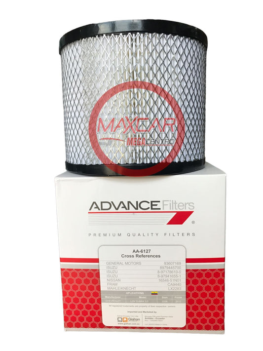 F.AA6127 FILTRO AIRE ADVANCE AA6127 DMAX DIESEL 2.5 3.0